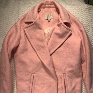 JOA oversized baby pink coat, size small